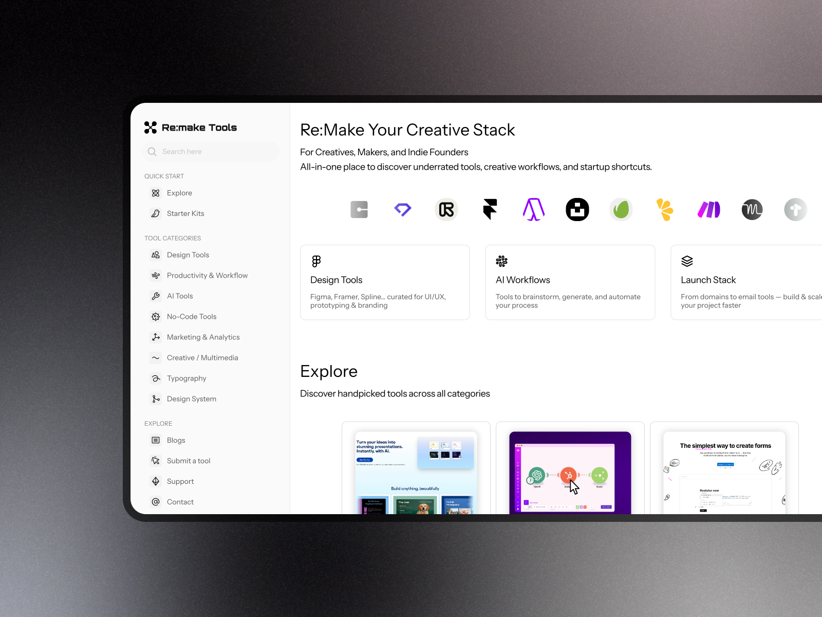 Remake Tools — hero