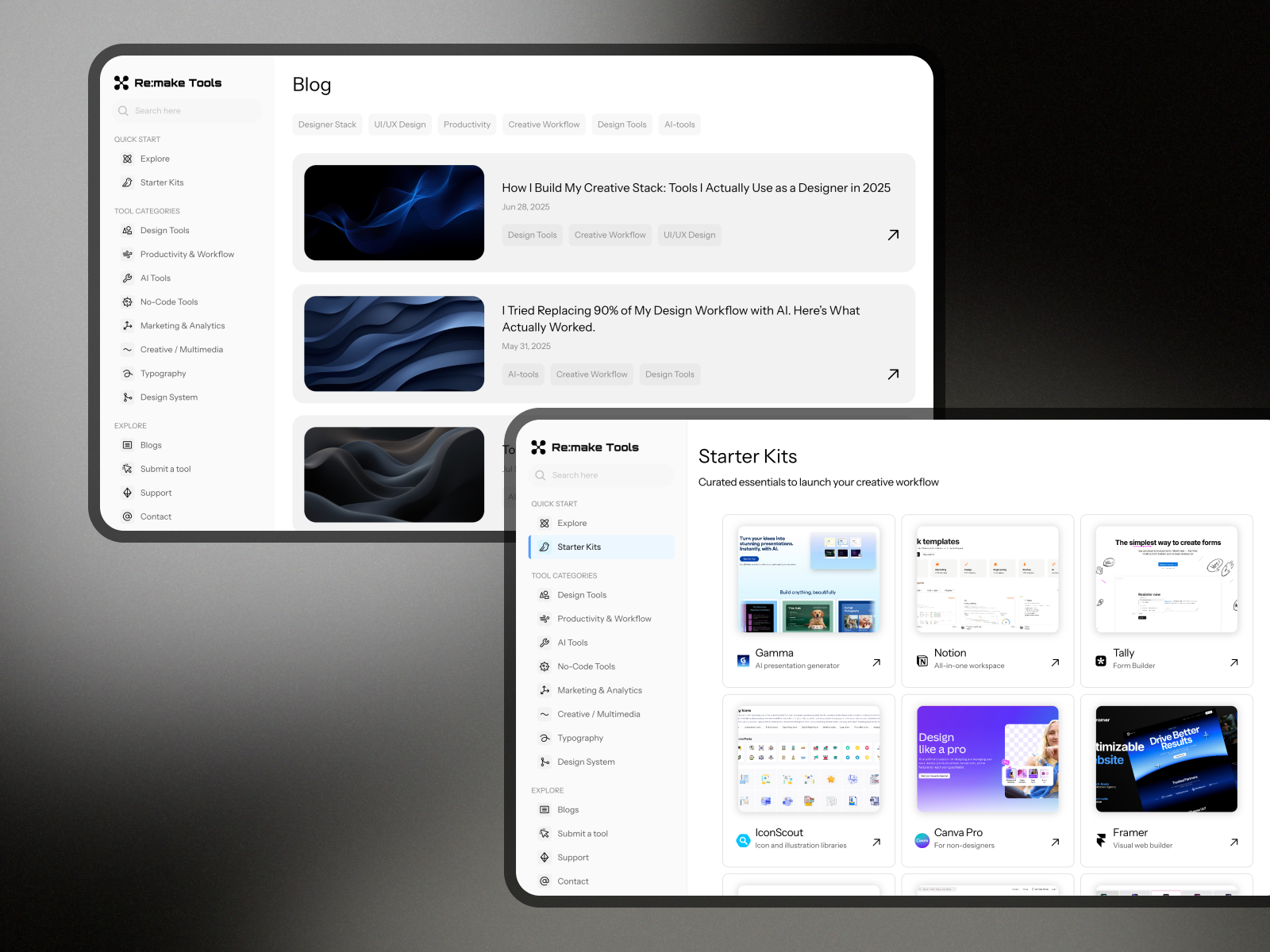 Remake Tools — features