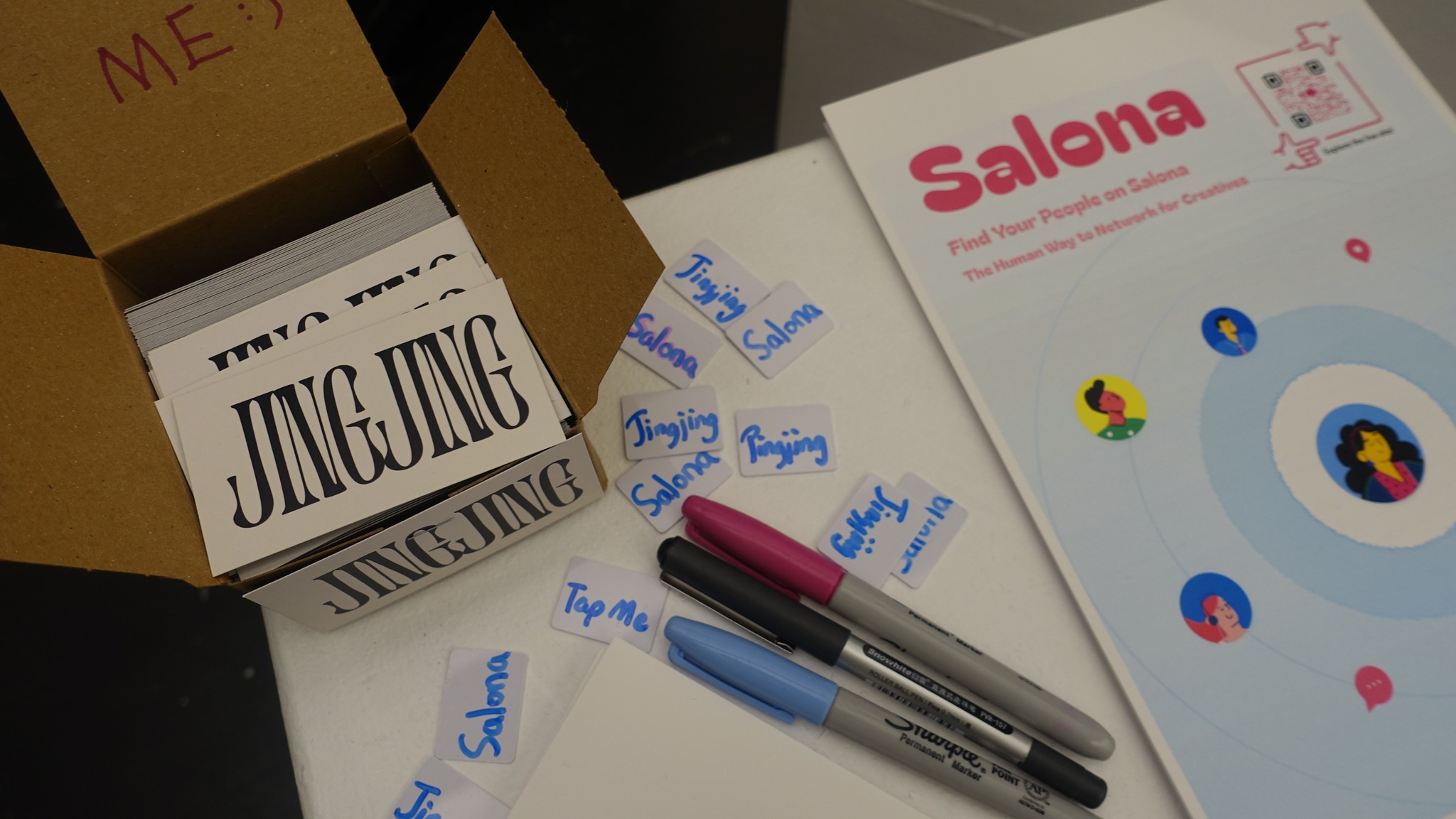 Salona pop-up show at the MFA thesis exhibition
